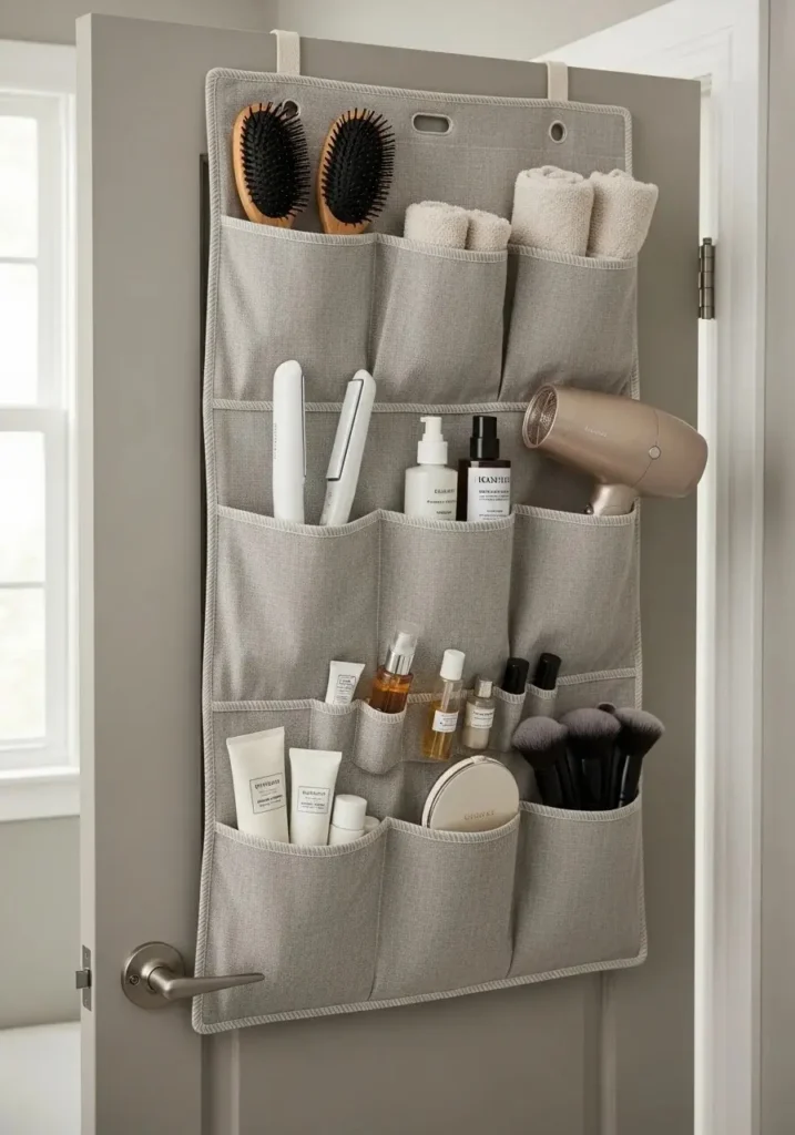 over the door organizer for bathroom storage