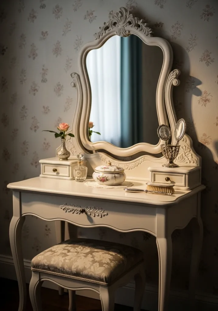vintage vanity bedroom elegant classic style idea