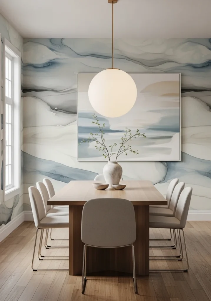 abstract wallpaper dining room modern creative design