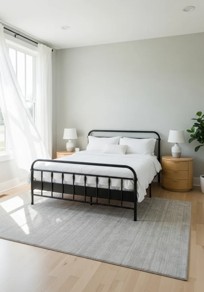 black bed frame white bedding modern black furniture bedroom ideas