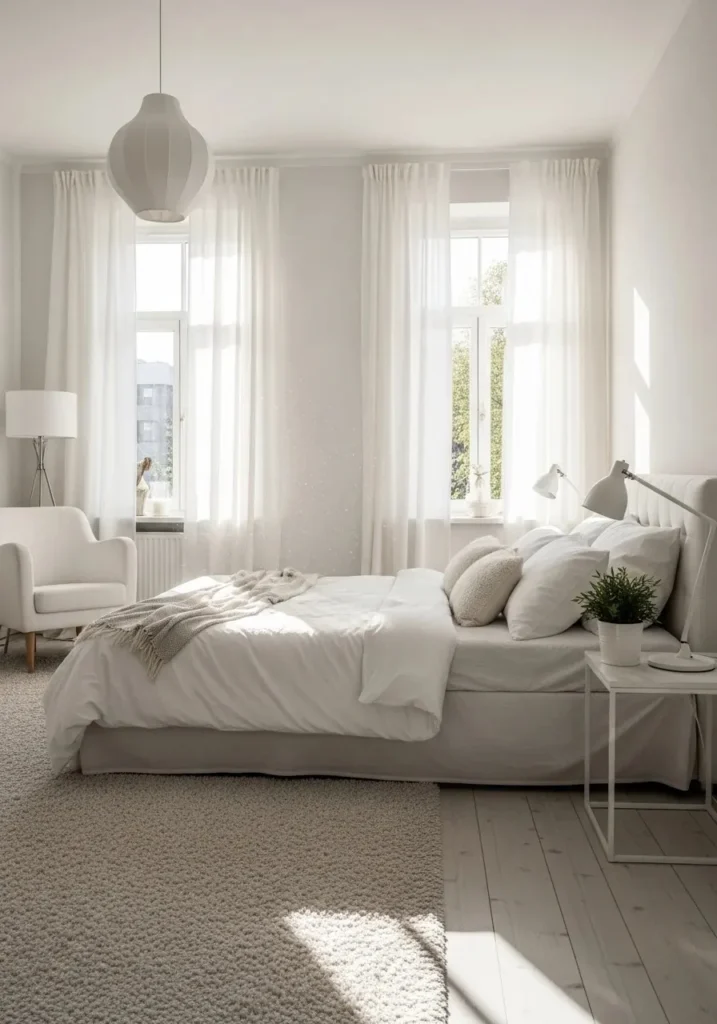 white furniture bedroom sheer curtains bright airy bedroom ideas