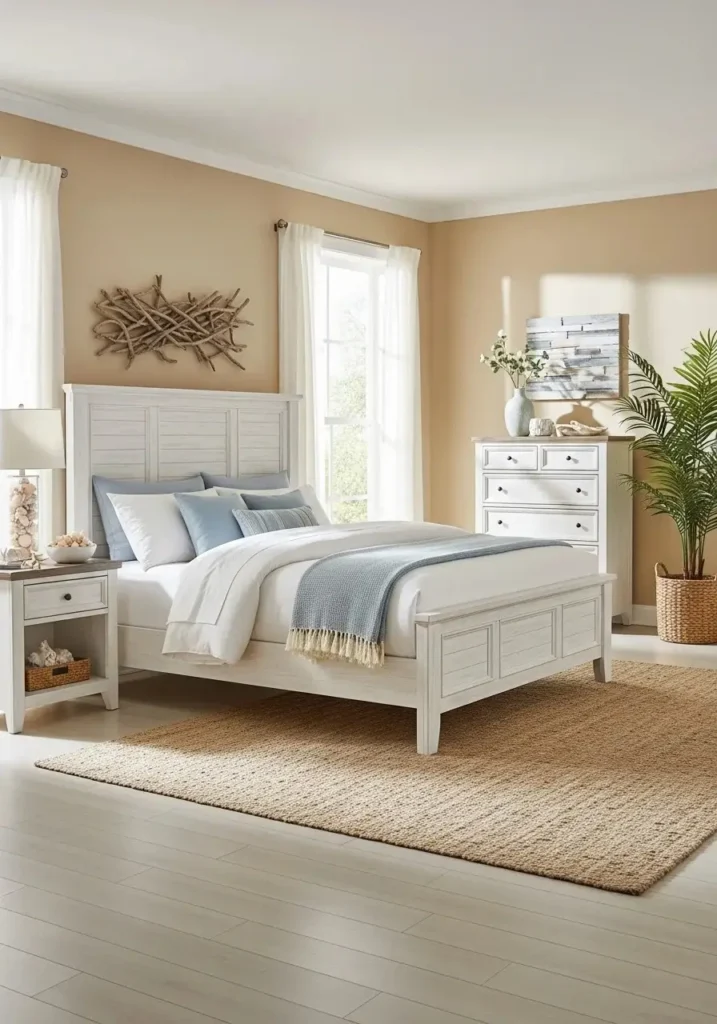 coastal bedroom set beach style furniture ideas light airy bedroom
