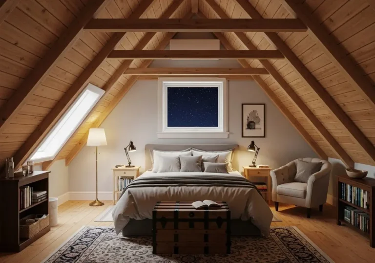 Full attic bedroom look