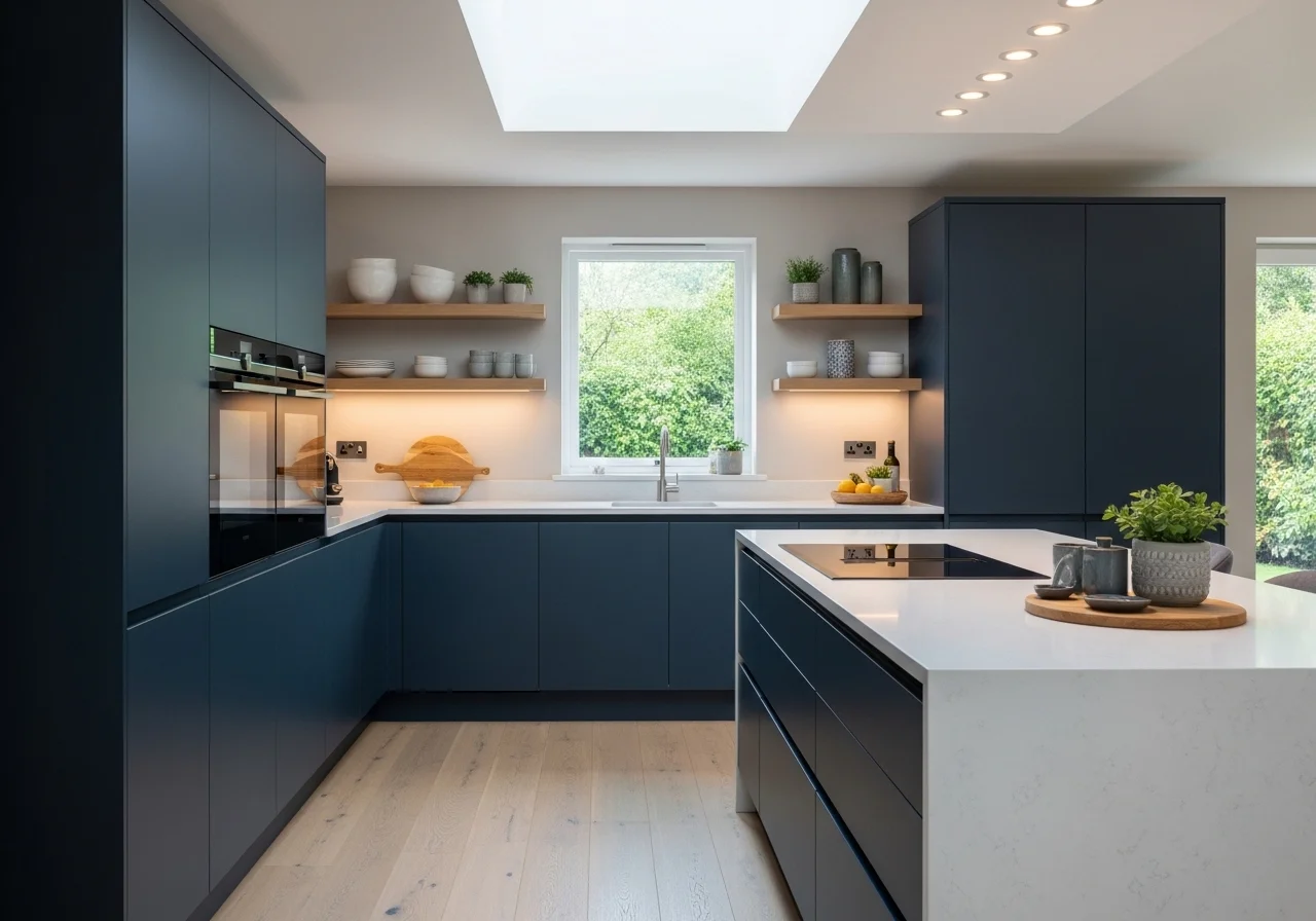 Full kitchen cabinet color look