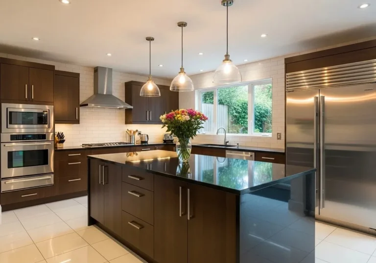 Beautiful black kitchen countertops