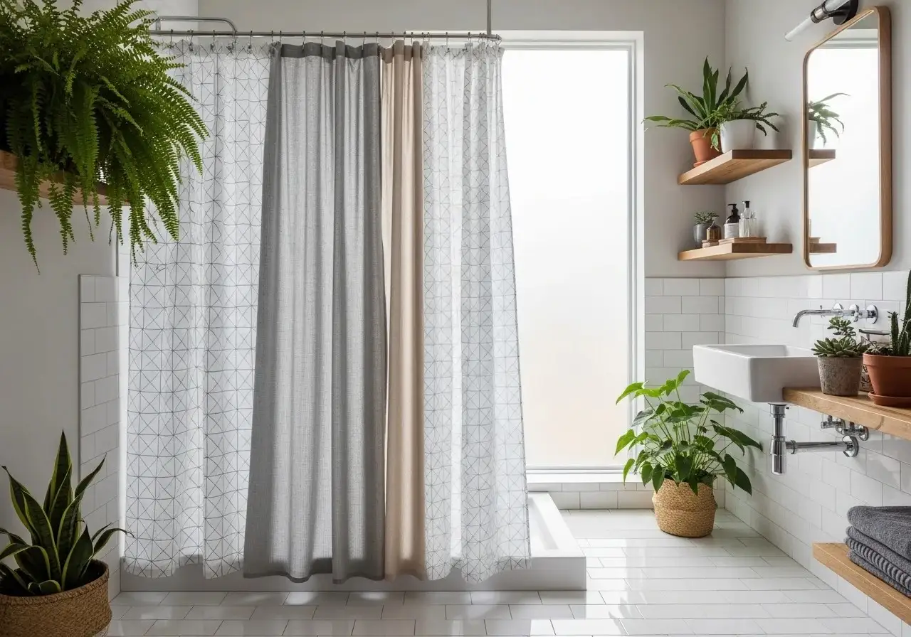 bathroom curtain ideas stylish modern bathroom curtains inspiration