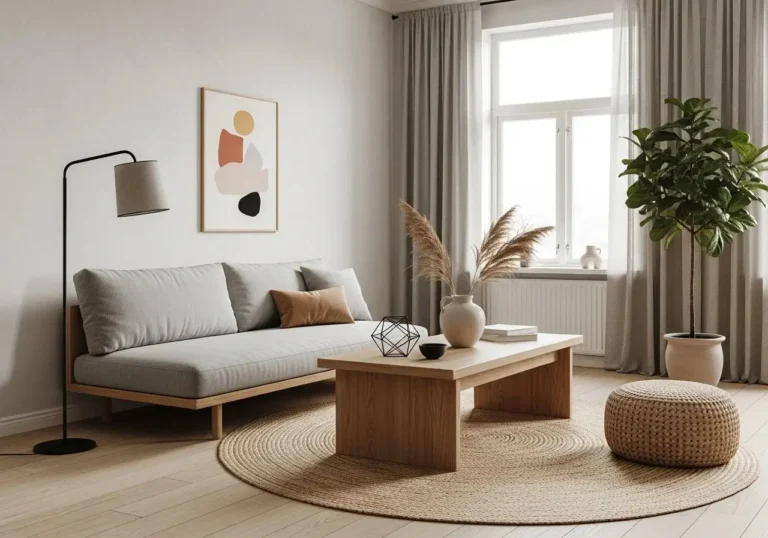 Beautiful Japandi living room look