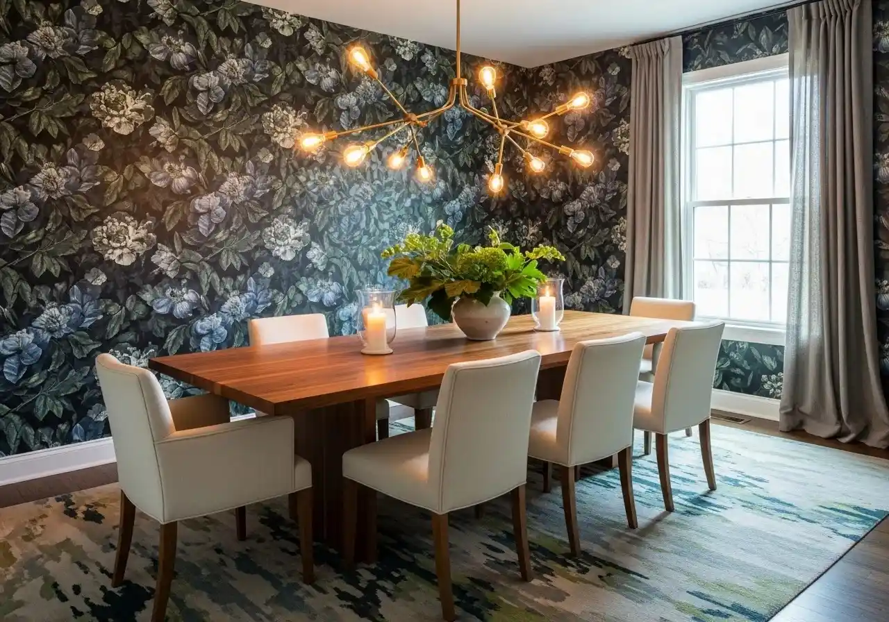 dining room wallpaper ideas stylish modern dining space
