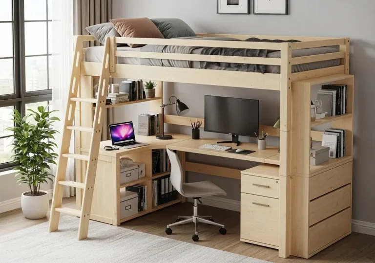 Beautiful Loft Bed look