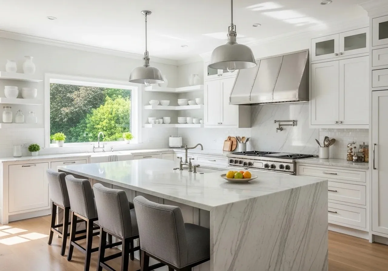 Beautiful white kitchen look